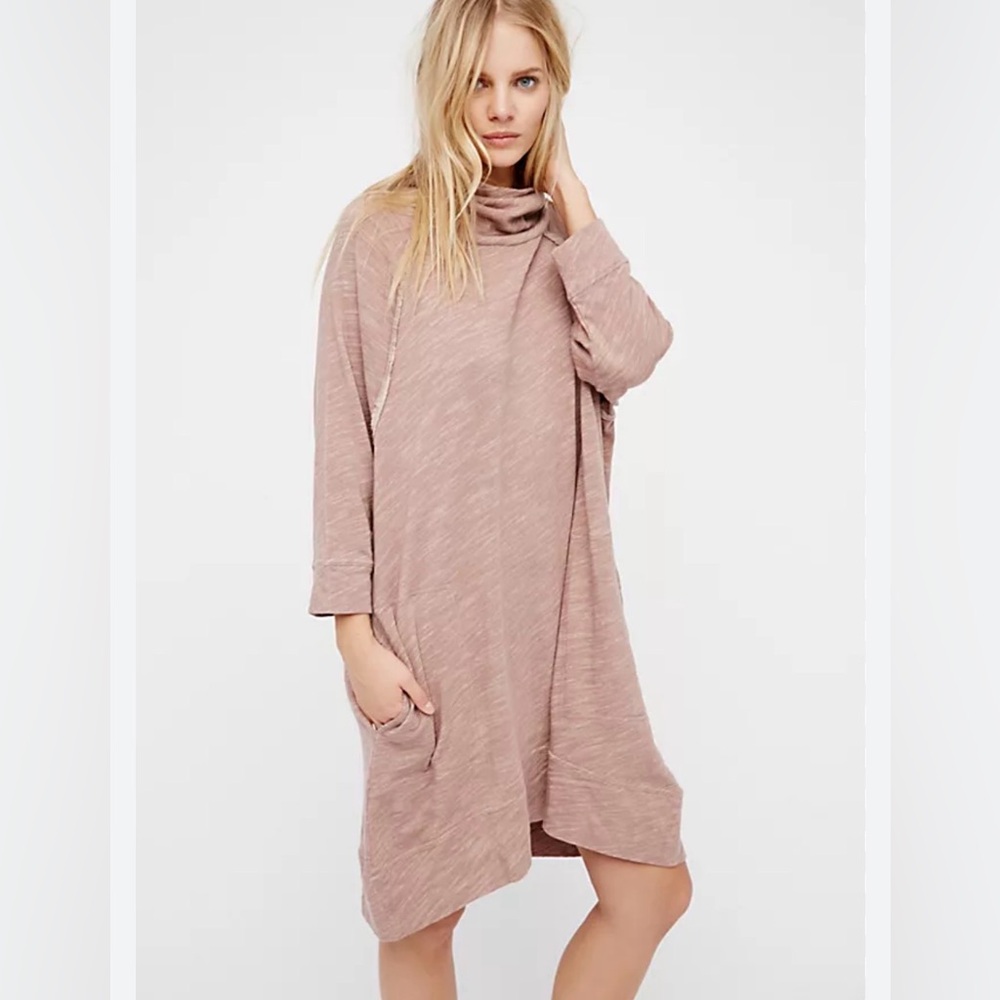 Free People Beach Cocoon oatmeal pullover dress